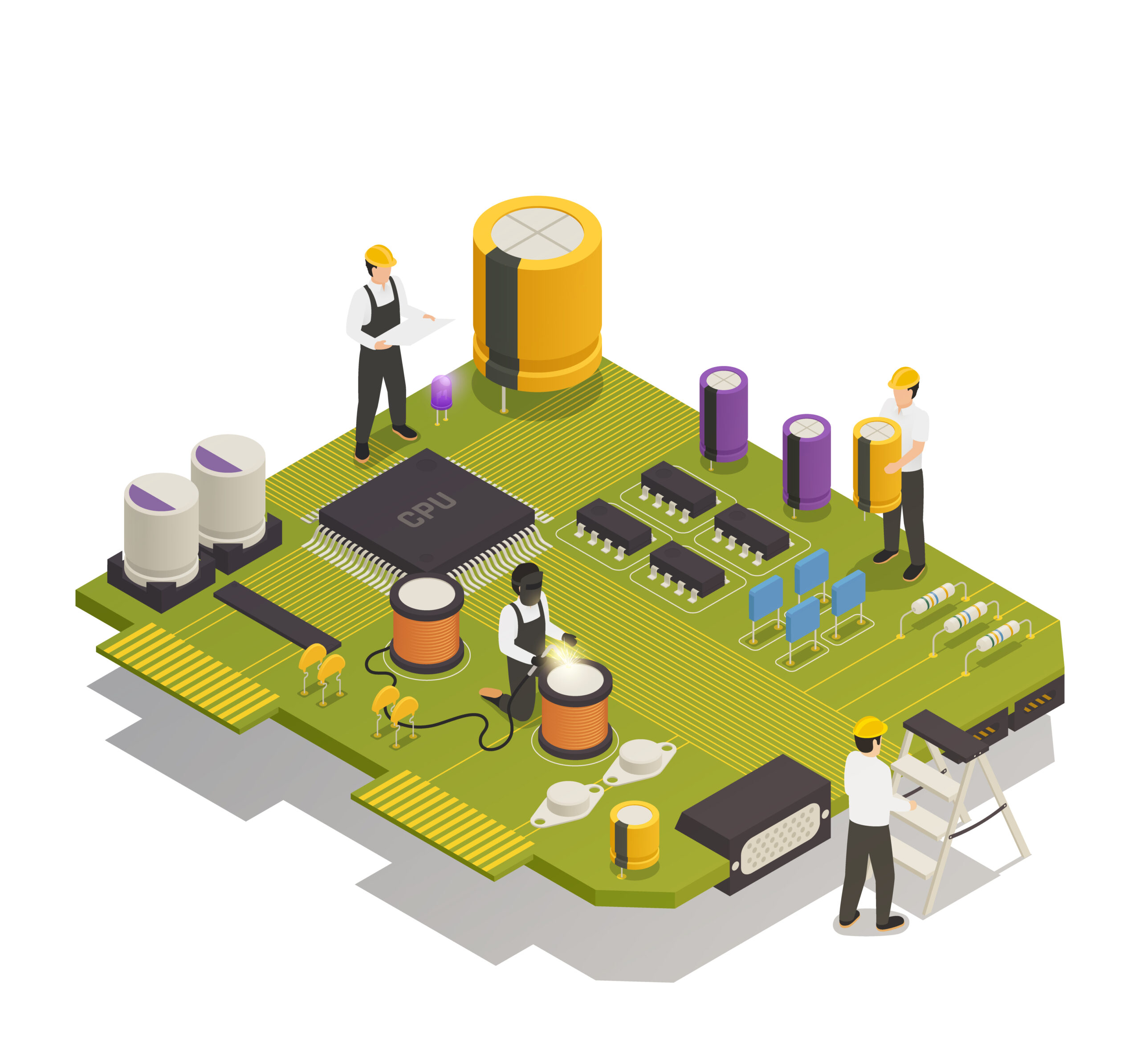 montaż PCB